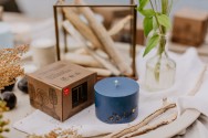 TL Candles Natural soy wax candles soy wax pillar candles botanical candles handmade candles scented candles amber candle