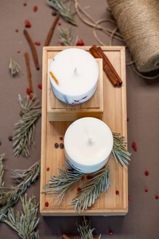 TL Candles Natural soy wax candles soy wax pillar candles botanical candles handmade candles scented candles Christmas candle