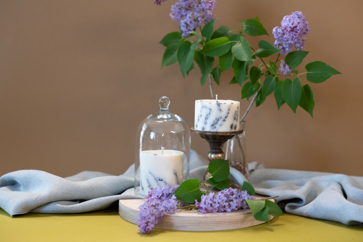 TL Candles Natural soy wax candles soy wax pillar candles botanical candles scented candles lavender candle