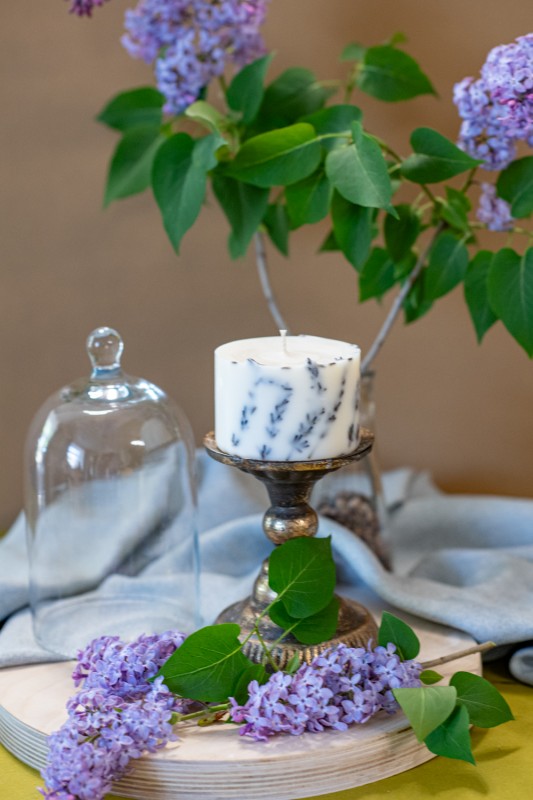 TL Candles Natural soy wax candles soy wax pillar candles botanical candles scented candles lavender candle
