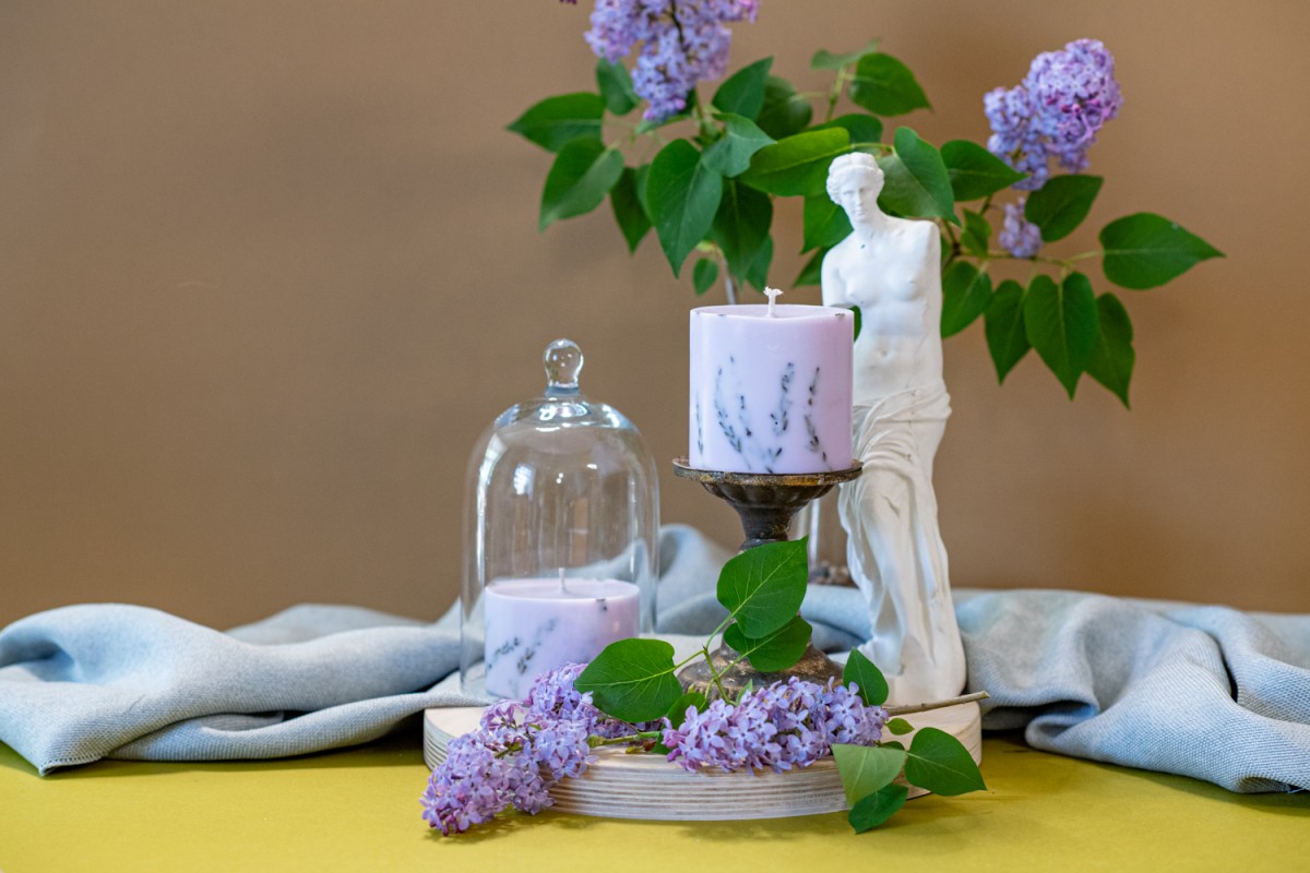 TL Candles Natural soy wax candles soy wax pillar candles botanical candles handmade candles scented candles lavender candle