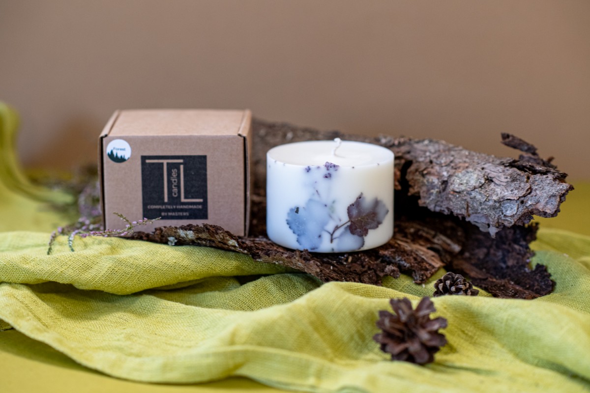 TL Candles Natural soy wax candles soy wax pillar candles botanical candles handmade candles scented candles forest candle
