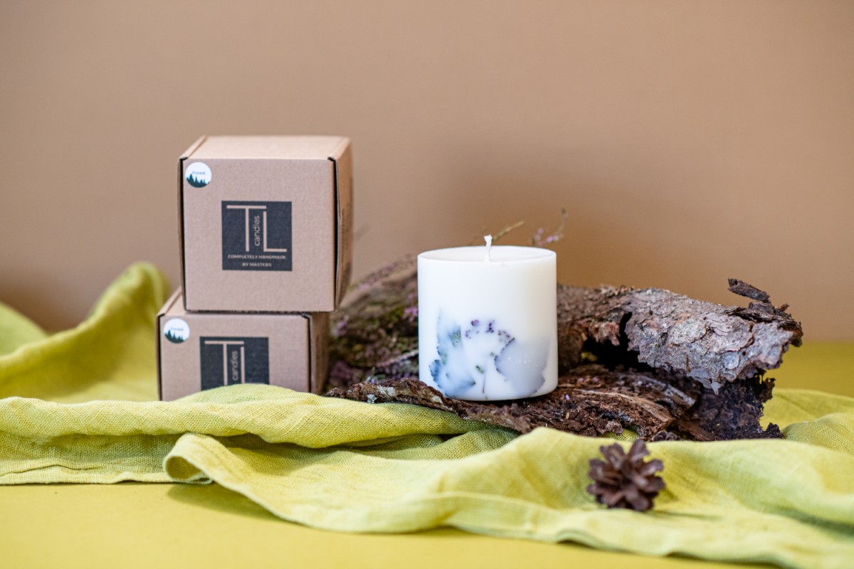 TL Candles Natural soy wax candles soy wax pillar candles botanical candles handmade candles scented candles forest candle