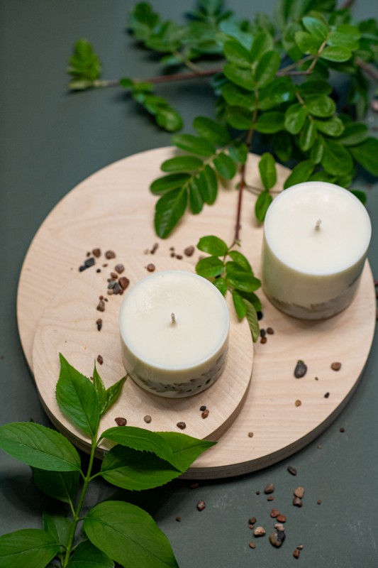 TL Candles Natural soy wax candles soy wax pillar candles botanical candles handmade candles scented candles lemongrass candle