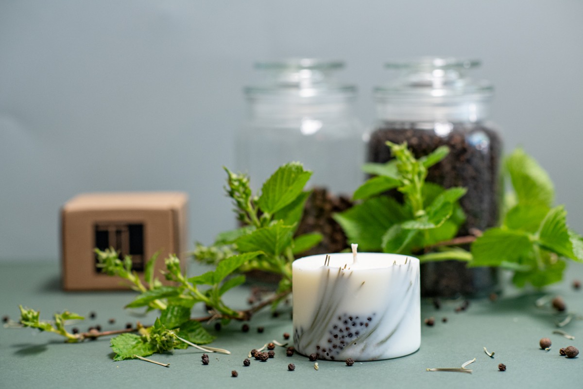 TL Candles Natural soy wax candles soy wax pillar candles botanical candles handmade candles scented candles juniper candle