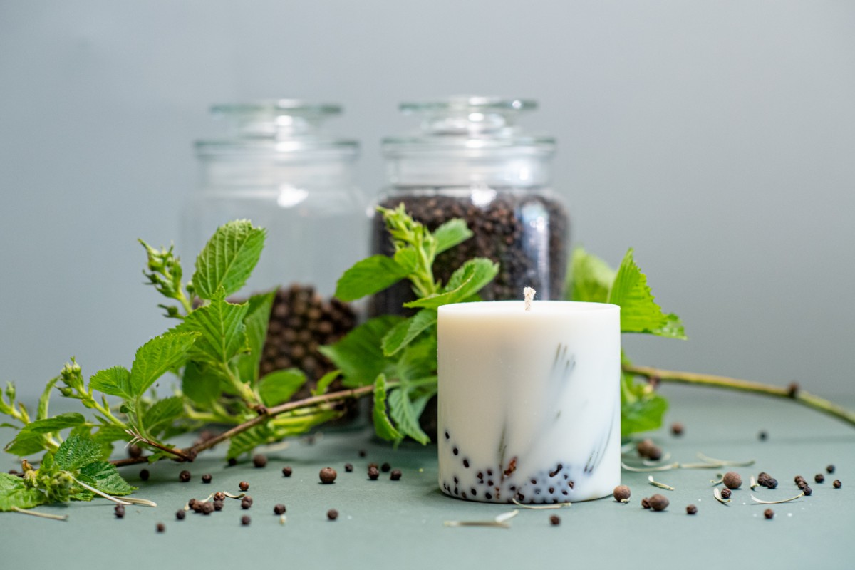 TL Candles Natural soy wax candles soy wax pillar candles botanical candles handmade candles scented candles juniper candle