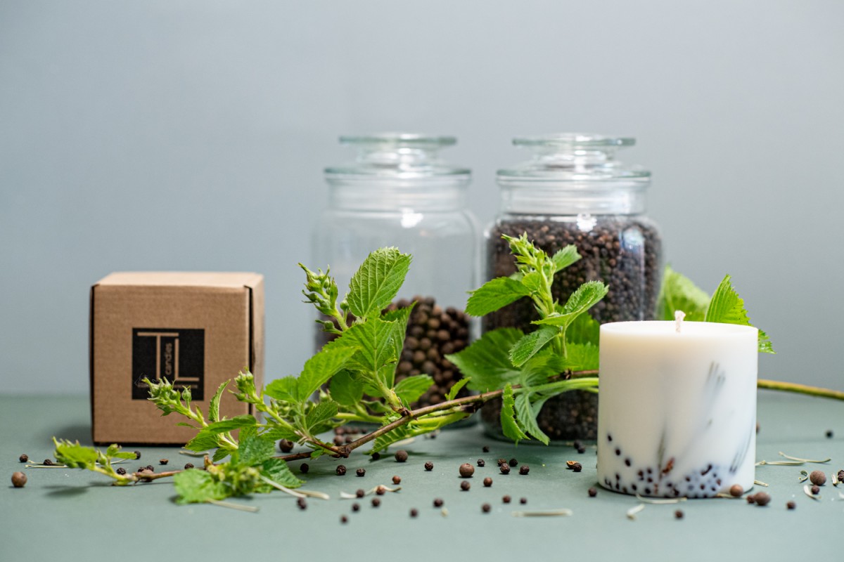TL Candles Natural soy wax candles soy wax pillar candles botanical candles handmade candles scented candles juniper candle