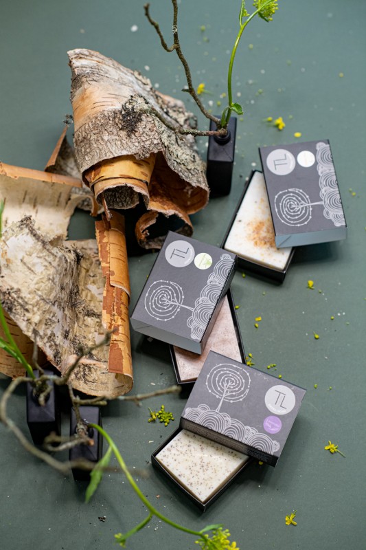 TL Candles Aromatherapy Goat milk soap Pine essential oil Amber stones Handmade soap Natural soap Artisan soap Bath and body
